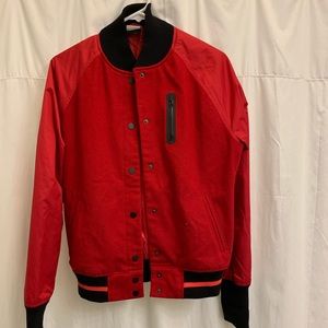 Red Nike Bomber Jacket